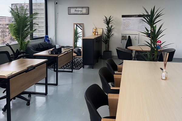 風通しの良いオフィス  皆で楽しく働ける環境