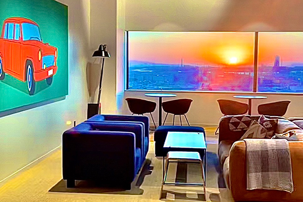 景色が綺麗なオフィス